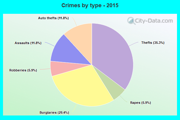 Crimes by type - 2015