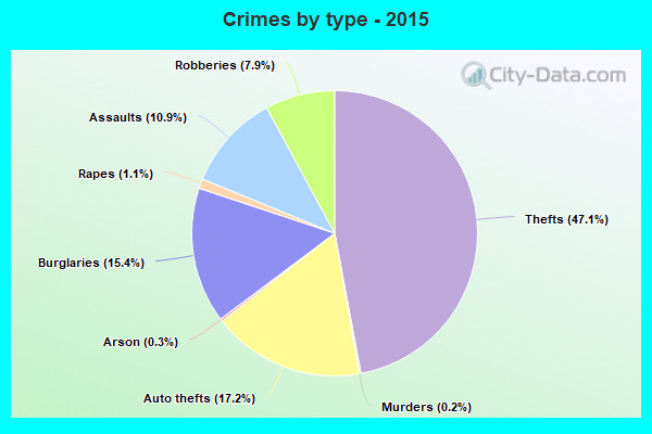 Crimes by type - 2015