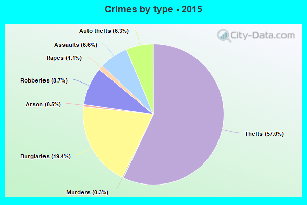 Crimes by type - 2015