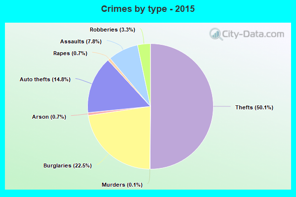 Crimes by type - 2015