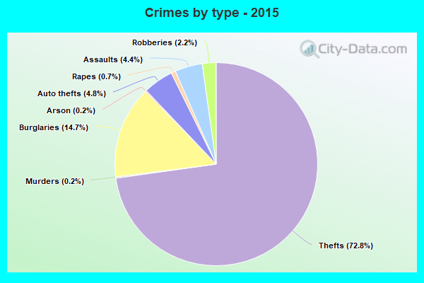 Crimes by type - 2015