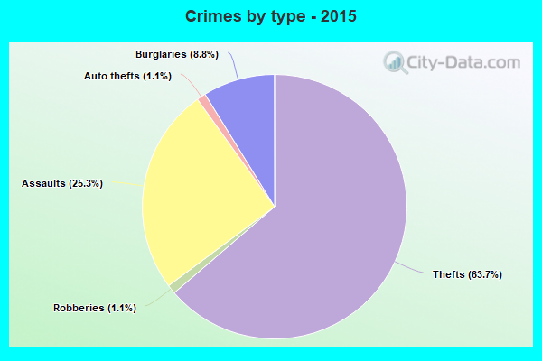 Crimes by type - 2015