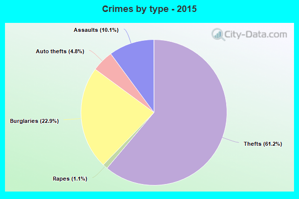 Crimes by type - 2015