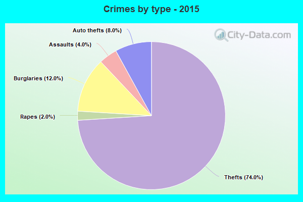 Crimes by type - 2015