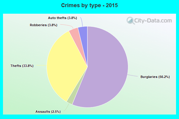 Crimes by type - 2015