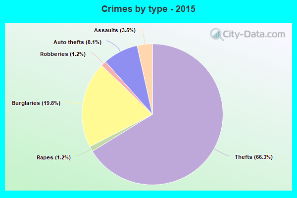 Crimes by type - 2015