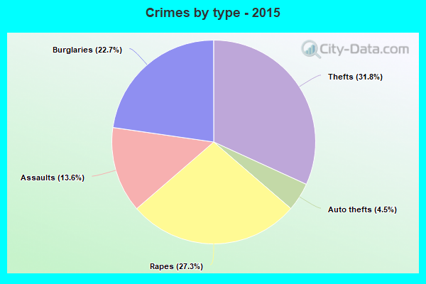 Crimes by type - 2015