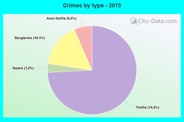 Crimes by type - 2015