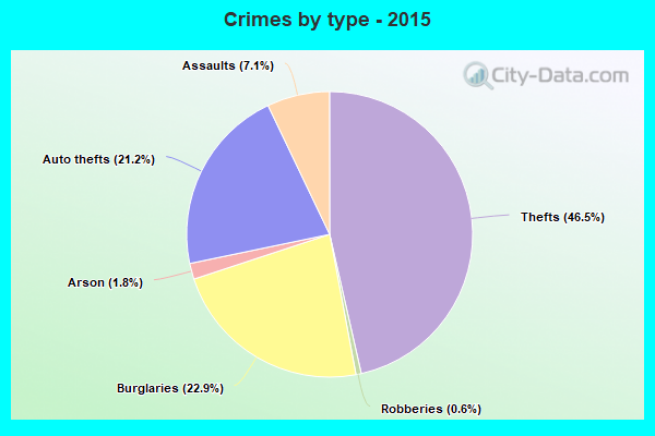 Crimes by type - 2015