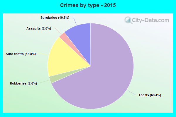 Crimes by type - 2015