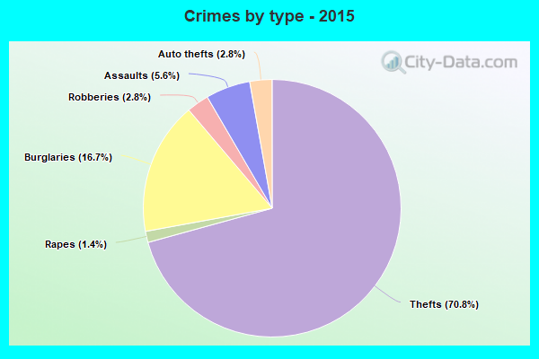 Crimes by type - 2015