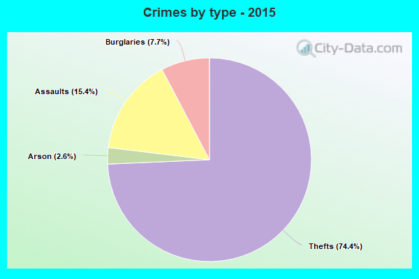 Crimes by type - 2015