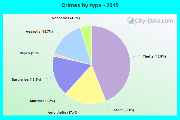 Crimes by type - 2015