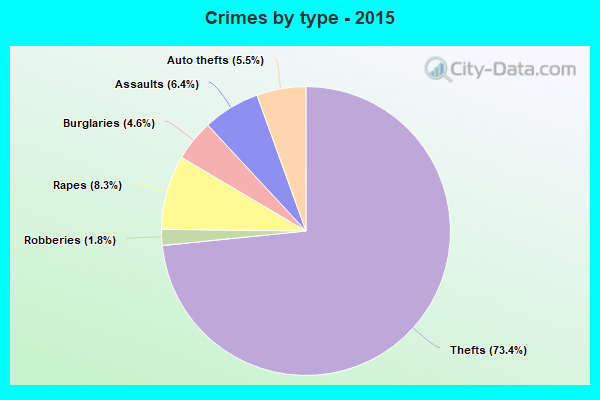 Crimes by type - 2015