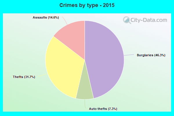 Crimes by type - 2015