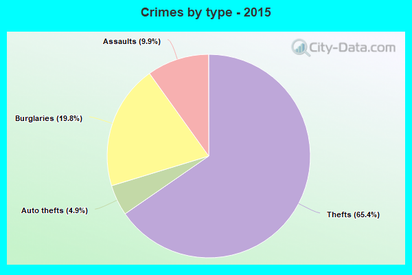 Crimes by type - 2015