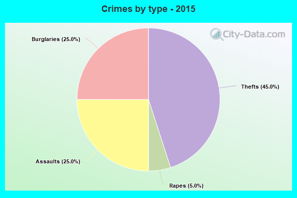 Crimes by type - 2015