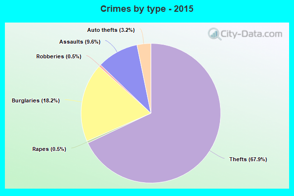 Crimes by type - 2015