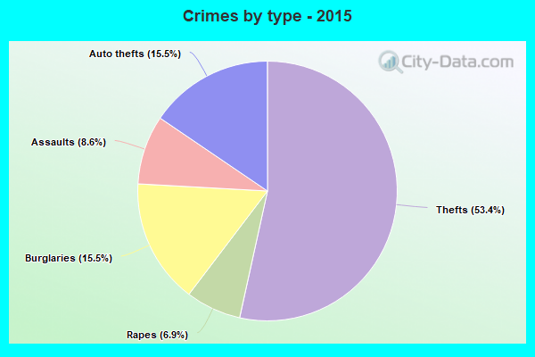 Crimes by type - 2015