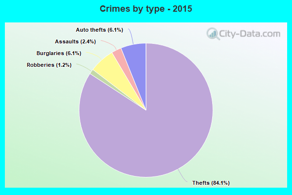 Crimes by type - 2015