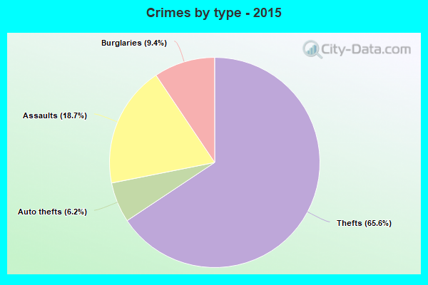 Crimes by type - 2015