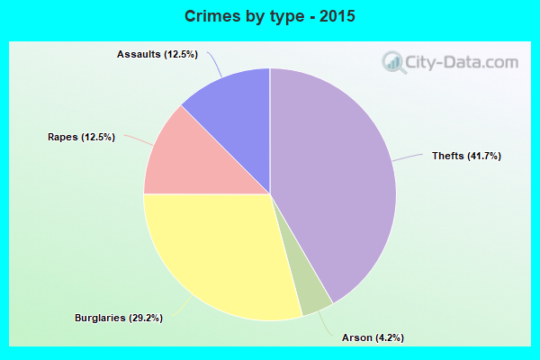 Crimes by type - 2015