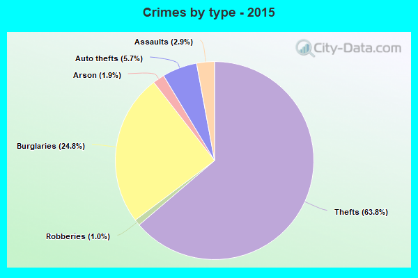 Crimes by type - 2015