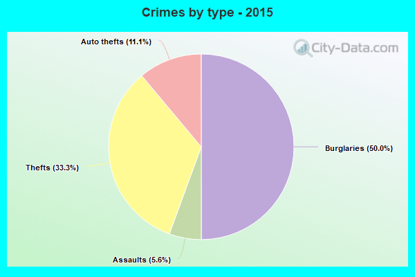 Crimes by type - 2015