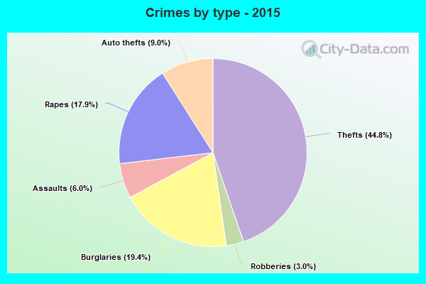 Crimes by type - 2015