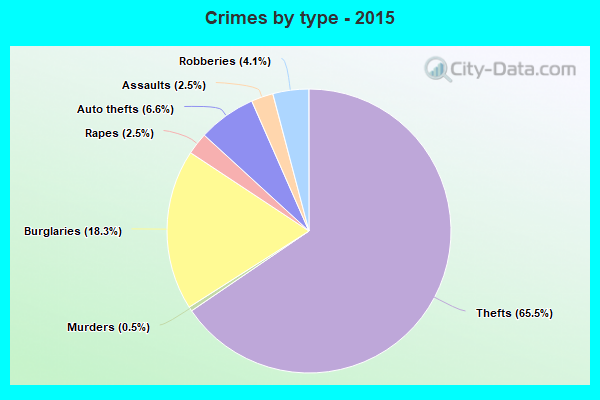 Crimes by type - 2015