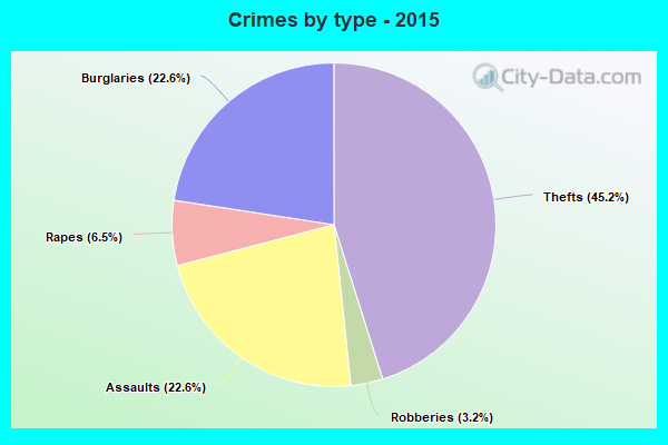 Crimes by type - 2015