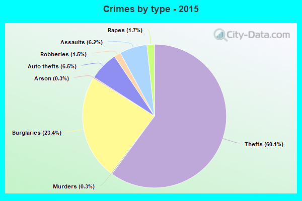 Crimes by type - 2015