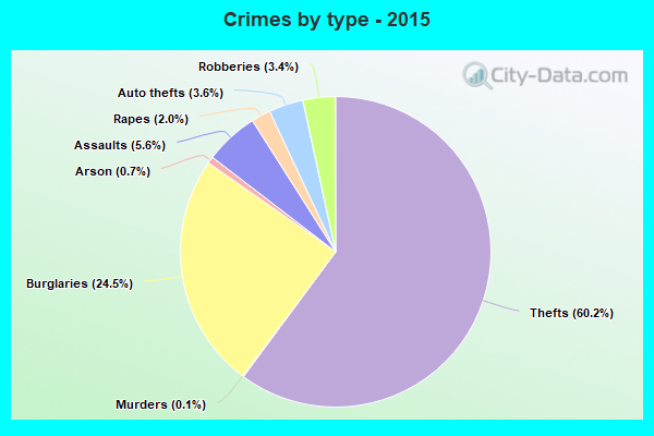 Crimes by type - 2015