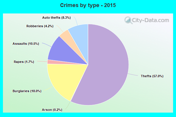 Crimes by type - 2015