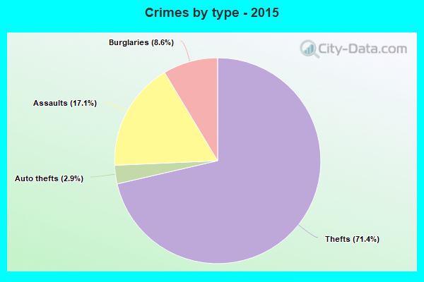 Crimes by type - 2015