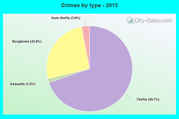 Crimes by type - 2015