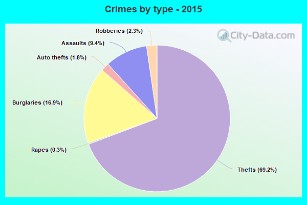 Crimes by type - 2015