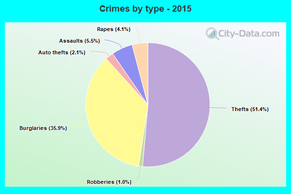 Crimes by type - 2015