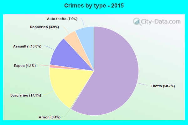 Crimes by type - 2015