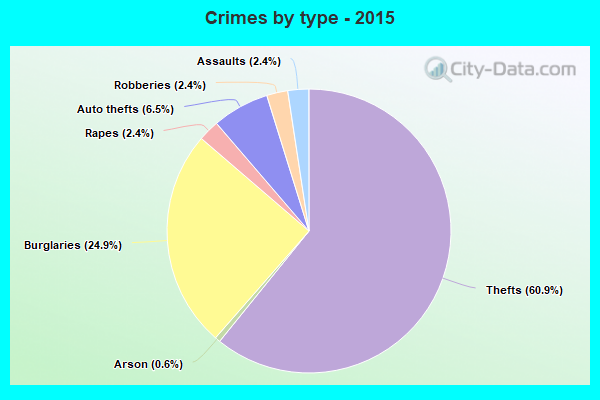 Crimes by type - 2015