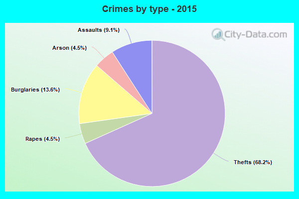 Crimes by type - 2015