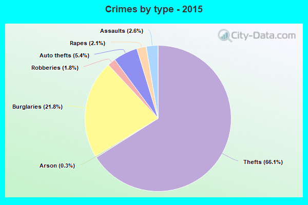 Crimes by type - 2015