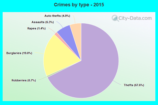 Crimes by type - 2015