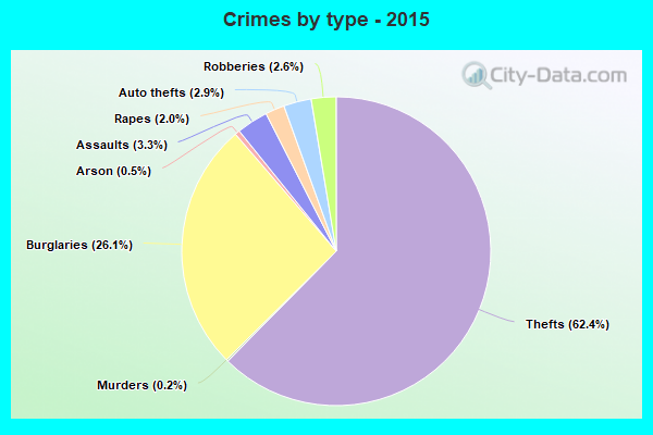 Crimes by type - 2015