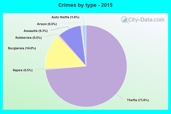 Crimes by type - 2015