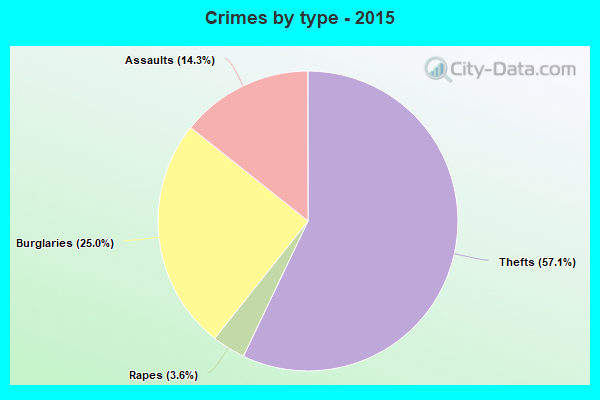 Crimes by type - 2015