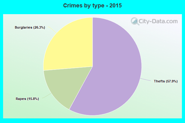 Crimes by type - 2015