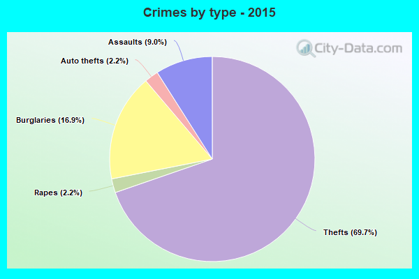 Crimes by type - 2015