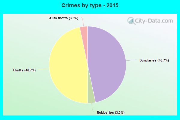 Crimes by type - 2015