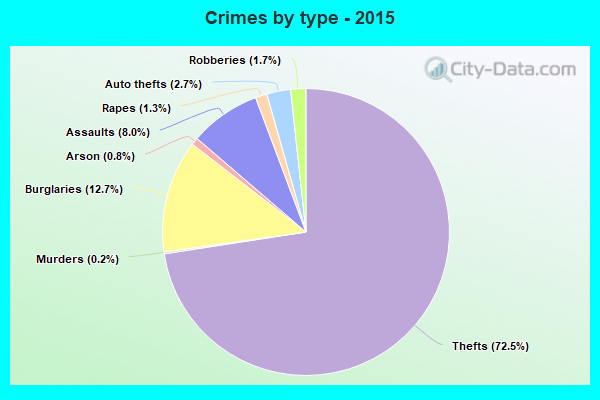 Crimes by type - 2015